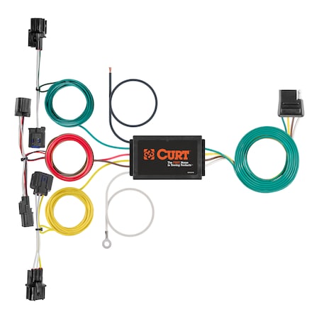 Curt Custom Wiring Harness, 4-Way Flat Output, Select Kia Forte 56457